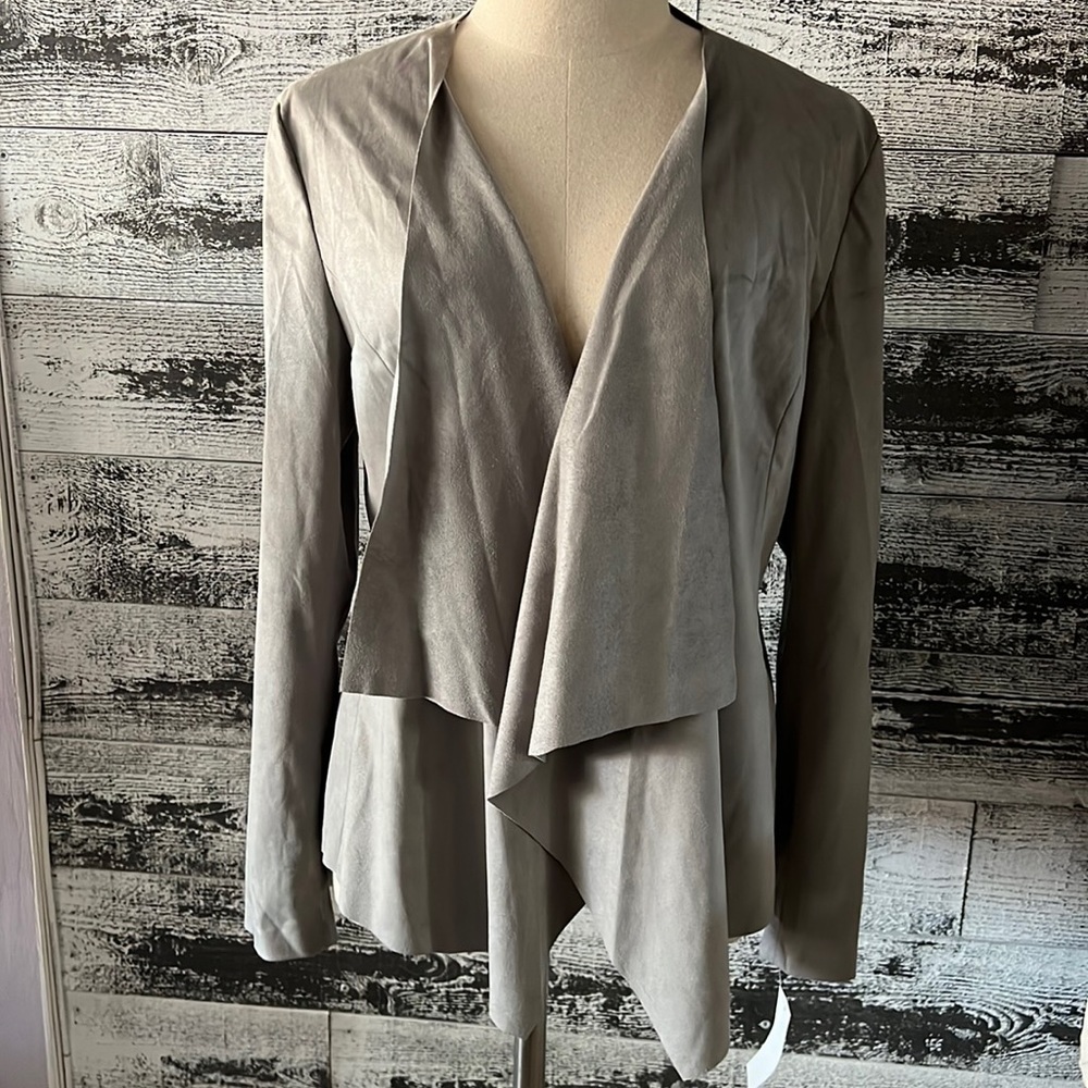 Vigoss light grey soft faux suede NWT jacket.